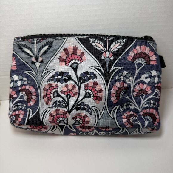Vera Bradley Ornate Blooms Print Medium Iconic Blush & Brush Makeup Case - Picture 7 of 9